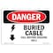 Signmission OSHA Danger, Buried Cable Call Before Digging No. 811, 18in X 12in Aluminum, OS-DS-A-1218-L-1795 OS-DS-A-1218-L-1795 - alternate 1